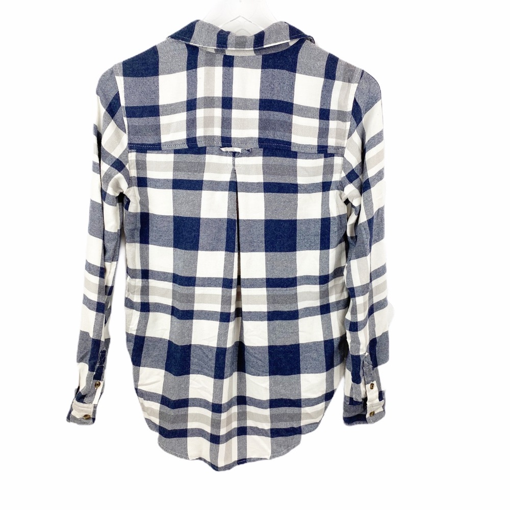 American Eagle Boyfriend Fit Oversized Flannel Button Down Shirt XS - Picture 4 of 7